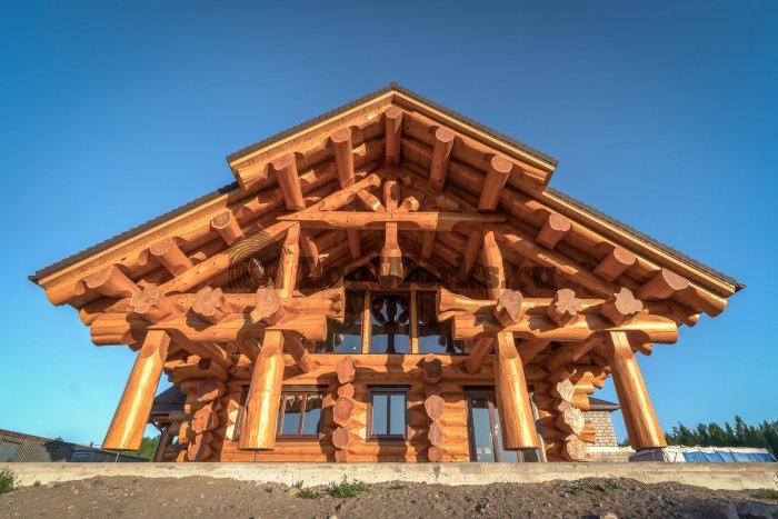 Дом из секвойи Канада