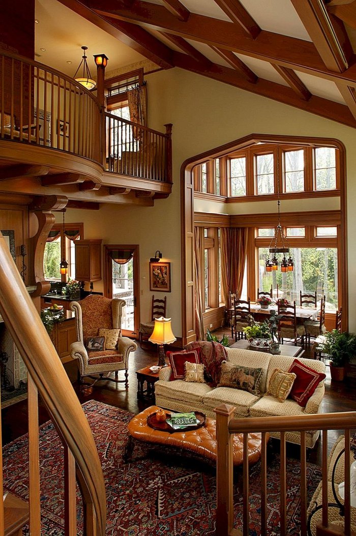 Дом в Англии в стиле Тюдор интерьер