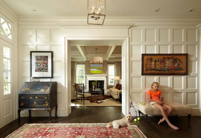 Типичный американский дом внутри