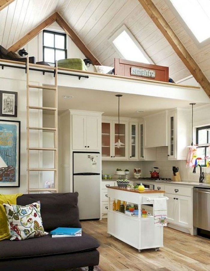 Маленькие домики с антресолью