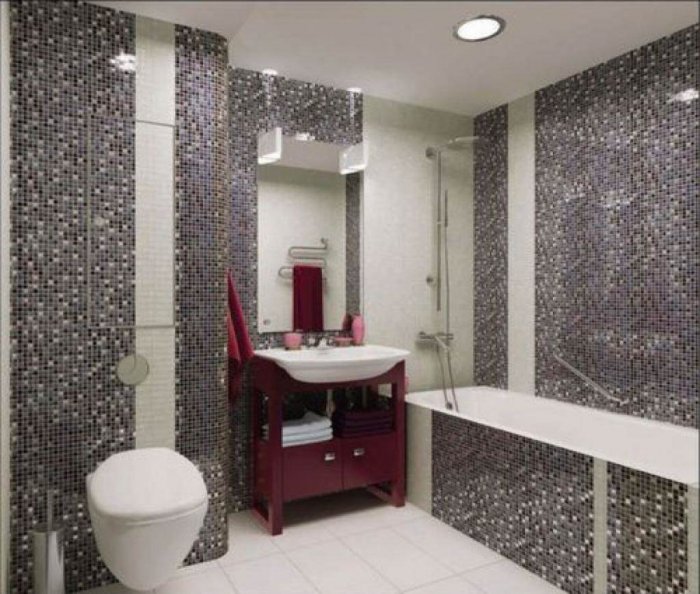 Ванные комнаты с мозаикой
