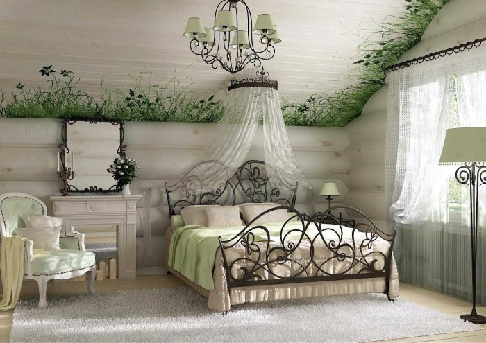 Спальня в стиле Кантри Прованс