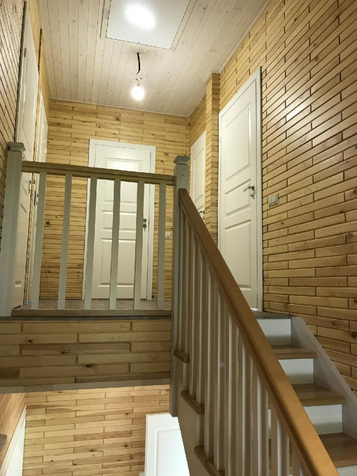 Отделка каркасного дома с нутри