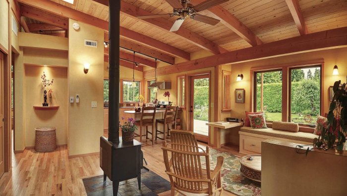 Интерьер небольшого загородного дома