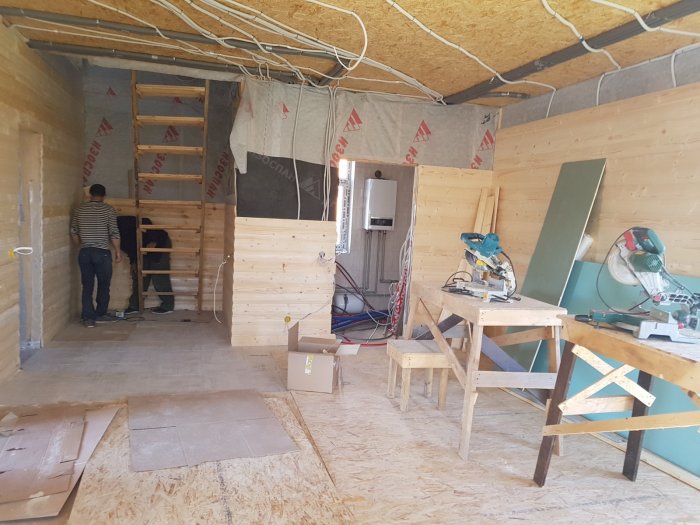 Черновая отделка каркасного дома