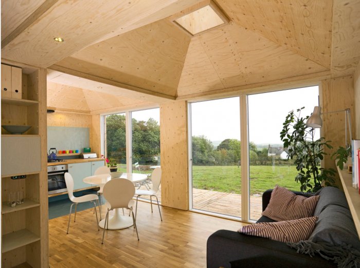 Внутренний интерьер каркасных домов