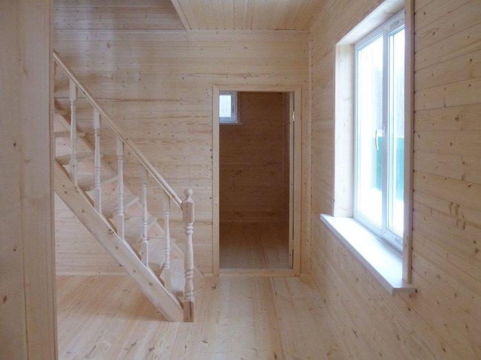 Внутренняя отделка дома 6х6