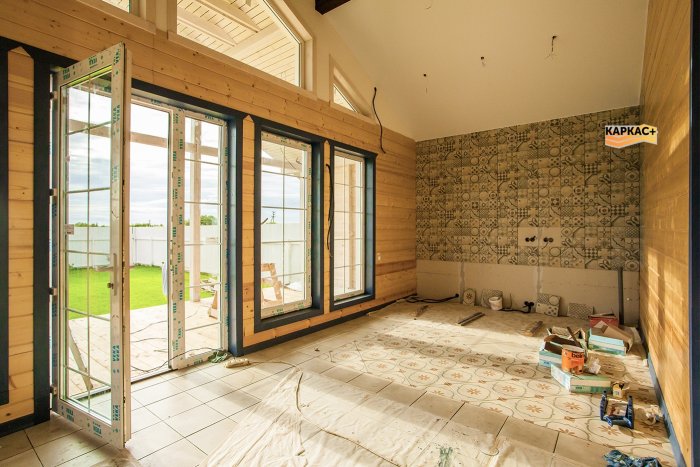 Каркасный дом отделка внутри