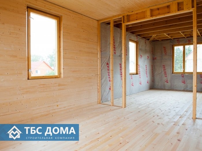 Отделка каркасного дома внутри