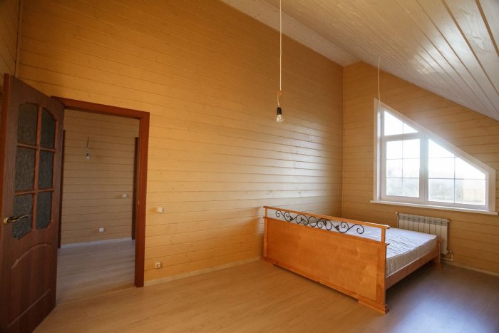 Вагонка в каркасном доме
