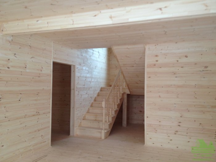 Каркасный дом внутренняя отделка вагонка