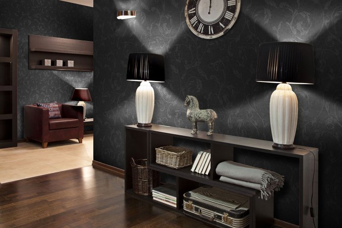 Интерьер в темных тонах