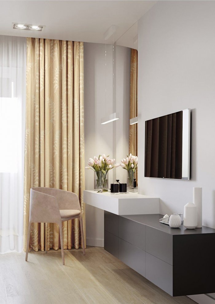 Шторы Минимализм в интерьере