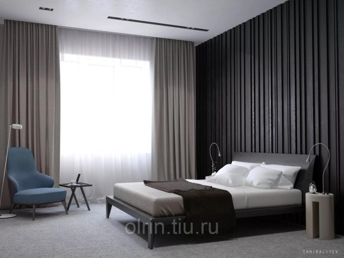 Шторы в минималистичном интерьере