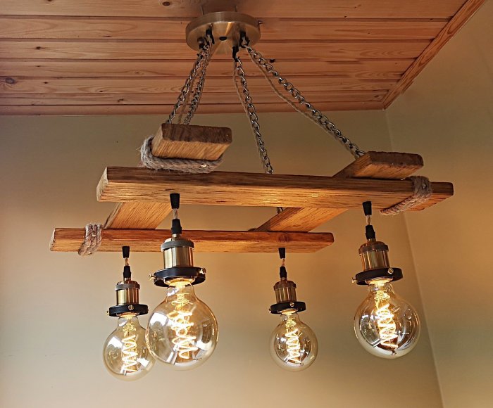 Люстры для деревянного дома