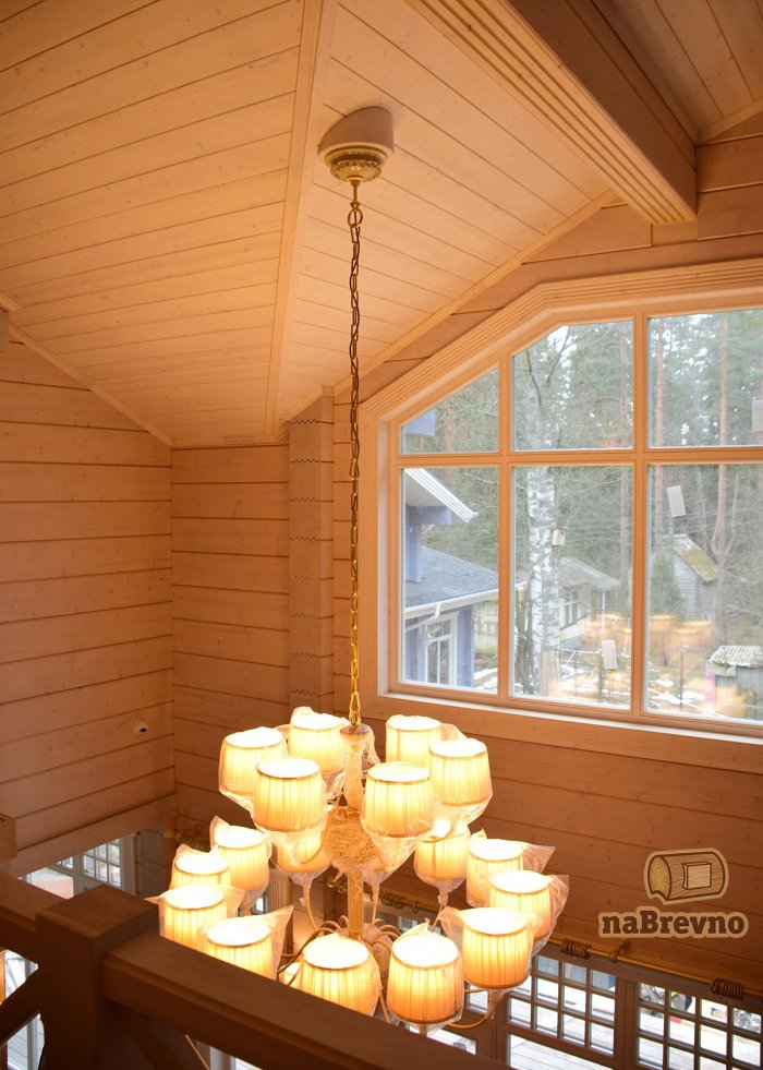 Люстра в деревянный дом