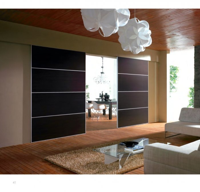 Перегородки Миксал раздвижные межкомнатные откатные