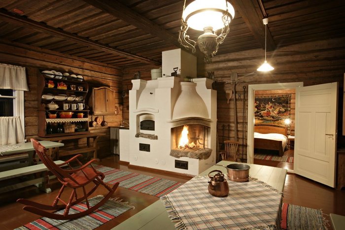 Уютный дом с печкой