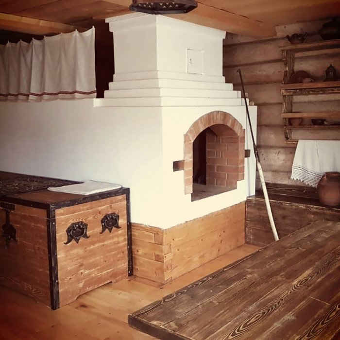 Классическая русская печь с лежанкой