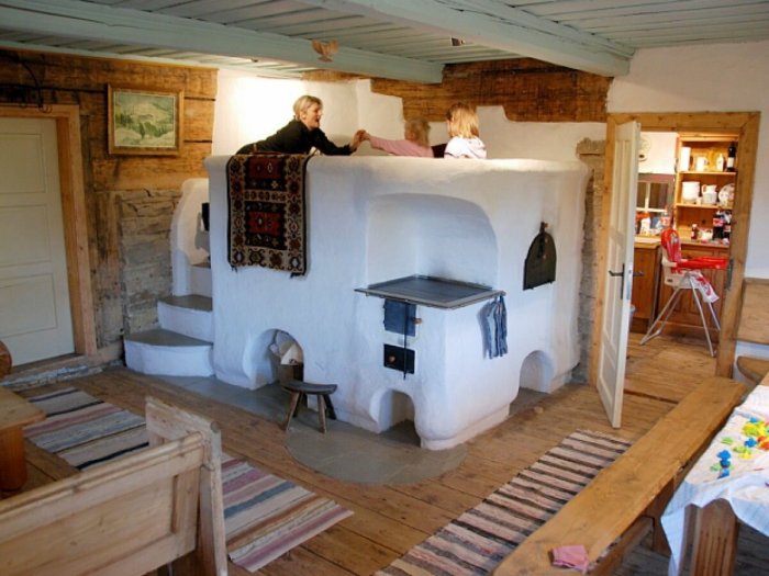 Старинные русские печи с лежанкой