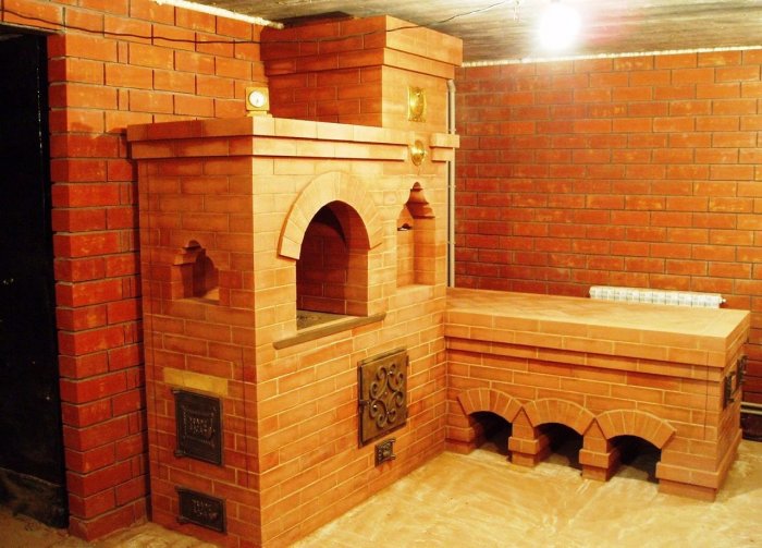 Печь шведка с лежанкой