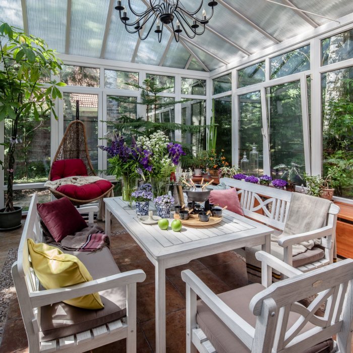 Веранда зимний сад