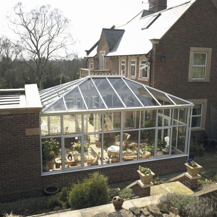 Оранжерея сад снаружи