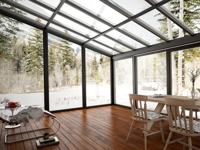 Стеклянная веранды КАНПАК