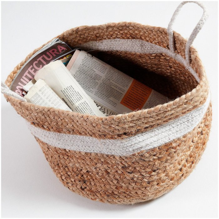 Корзина для пикника из джута