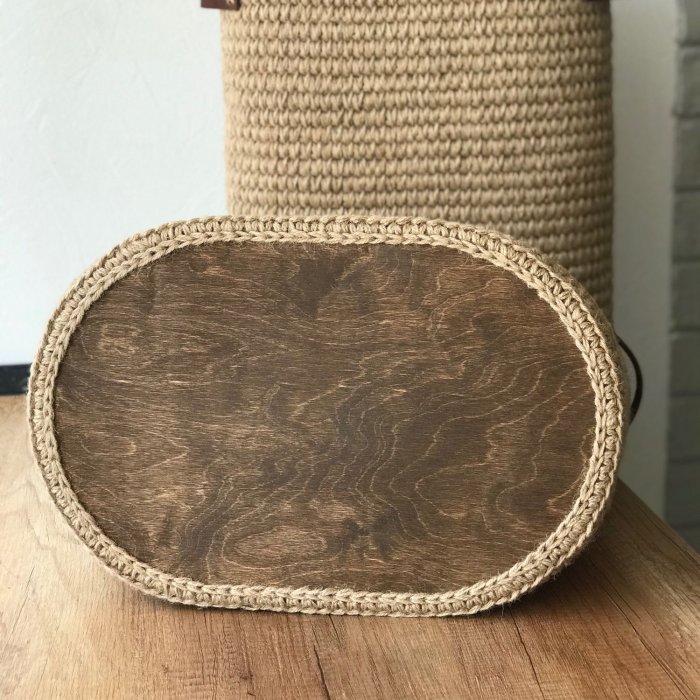 Большая корзина из джута