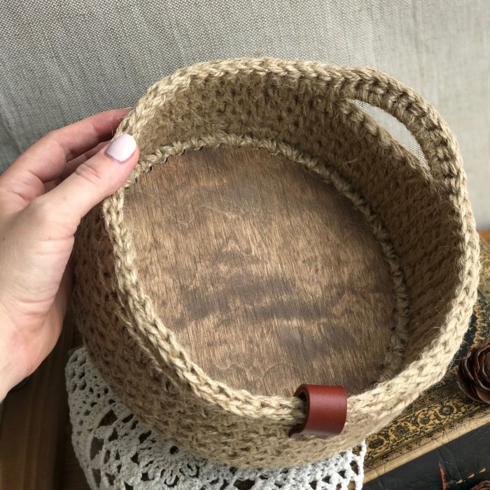 Виктория Сорокина корзина из джута