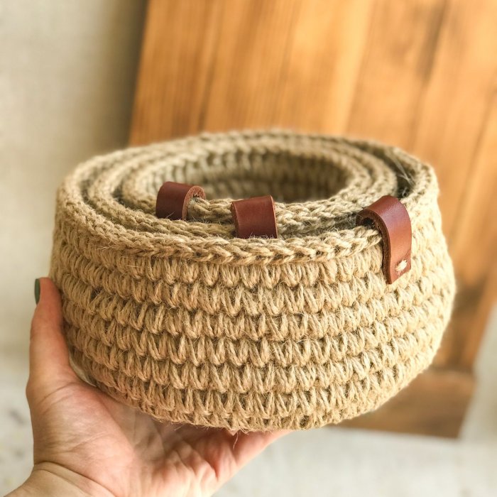 Корзина из каната