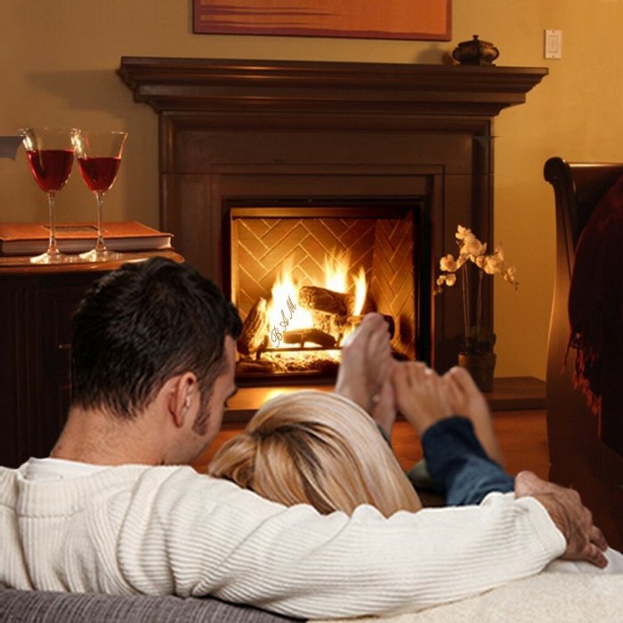 Возле камина