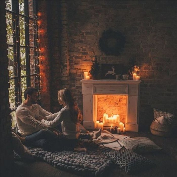 Романтичный камин