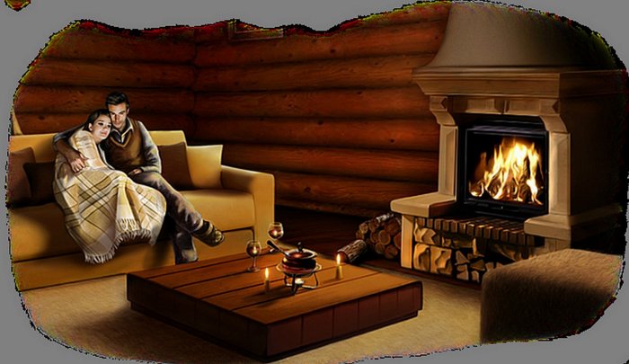 Камин романтика