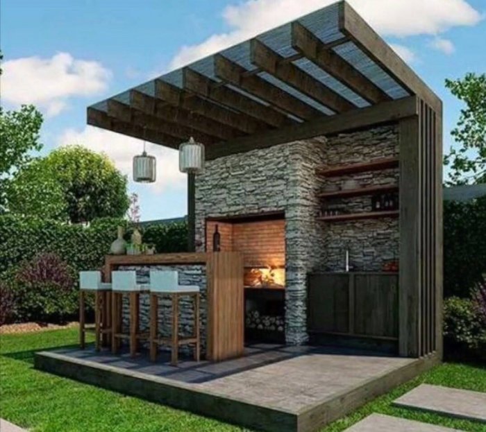 Барбекю в современном стиле