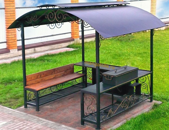 Мангал-беседка "Элит лоза