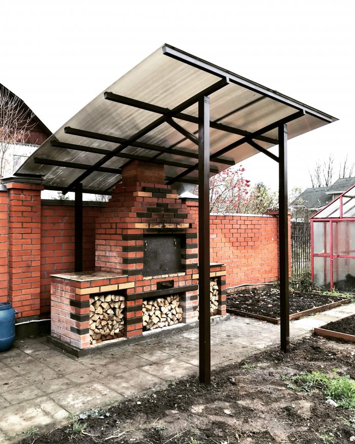 Навес над мангалом