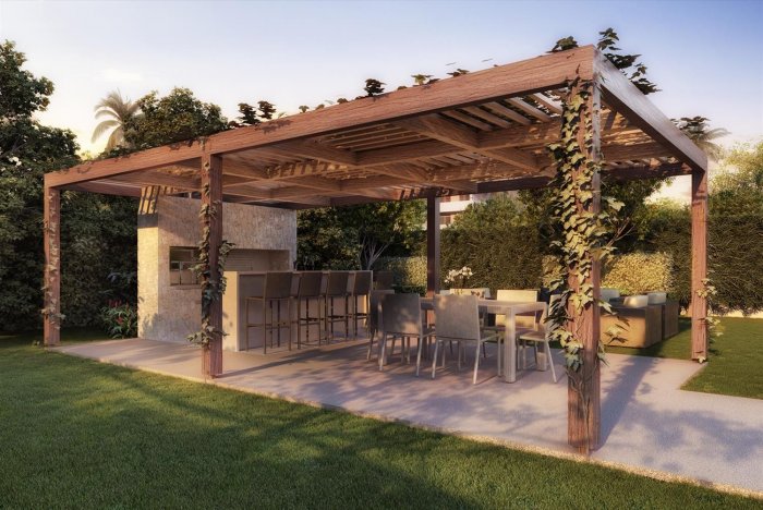 Современные перголы и навесы