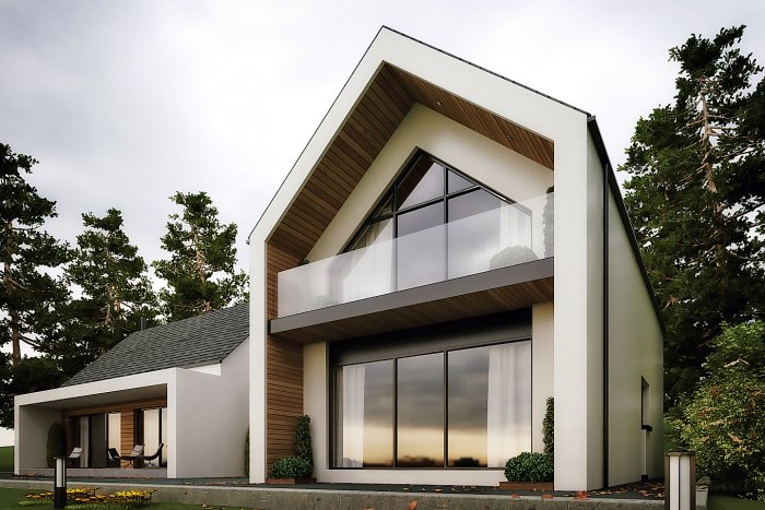 Крыша в стиле Модерн