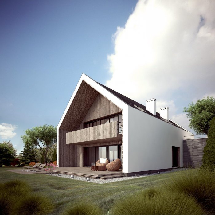 Белый барнхаус