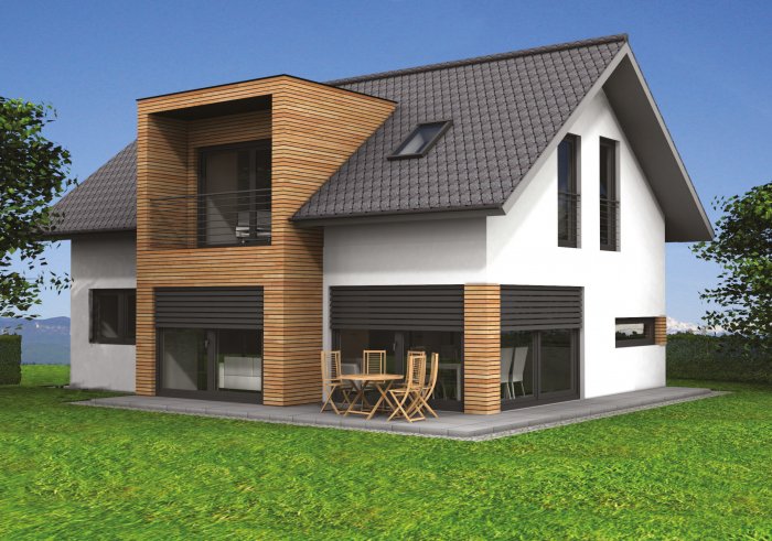 Европейские дома с мансардой