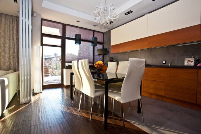 Кухня в таунхаусе проект