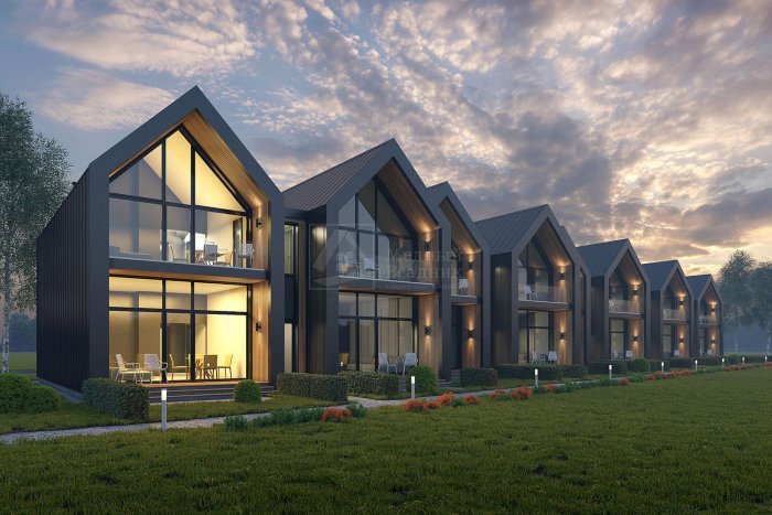 Таунхаус с панорамными окнами