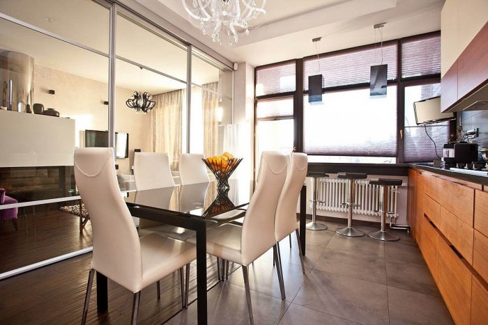 Кухня в таунхаусе проект