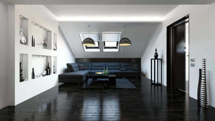 Отделка таунхауса в стиле Хай тек