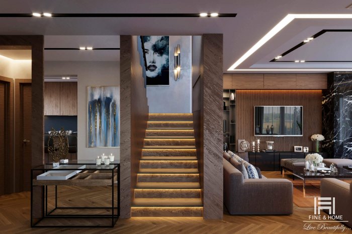 Красивый интерьер таунхауса