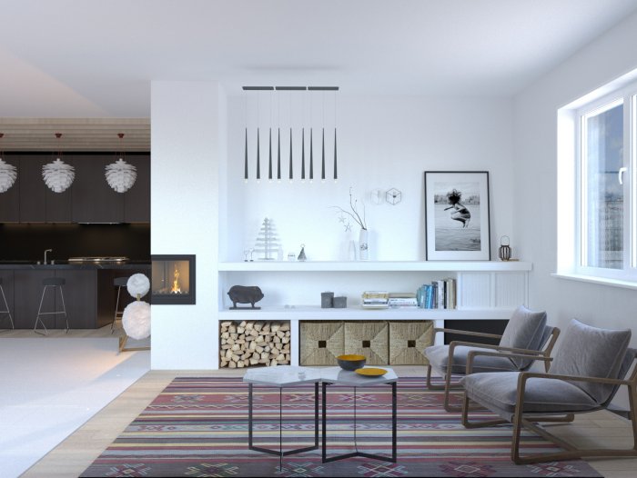 Квартира в финском стиле