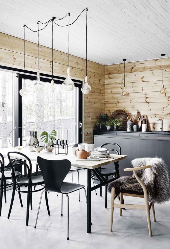 Скандинавский домик интерьер