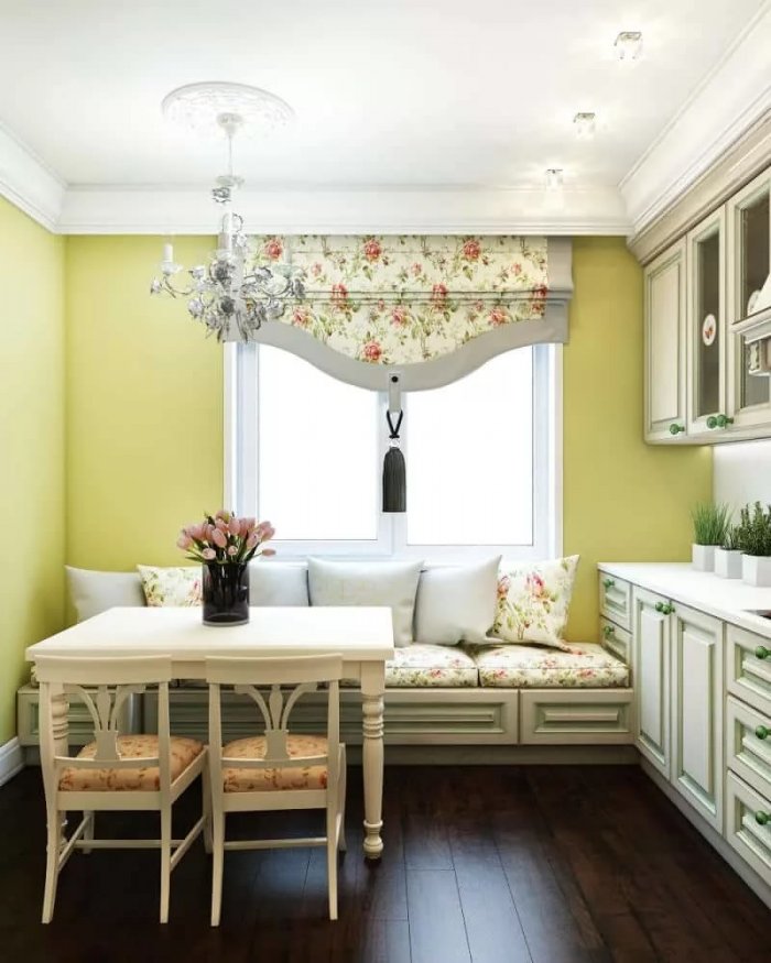 Кухня в стиле Прованс 9м2